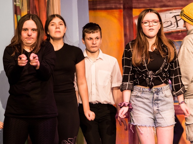 Other image for Youngsters treading the boards in panto